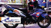 Tem Trum Exciter 135 Trang Xanh,TEam Decal Ex 135 FIREFOX