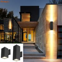 Outdoor 65mm cob double-headed LED Wall Lamp Villa Hotel exterior Wall Lamp Waterproof Column Lamp IP65 Aluminium Baking Food Storage  Dispensers