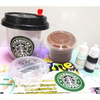 MAMIYA Starbucks Coffee DIY Drink Slime Creative Funny DIY Toys for Kids Glossy Slimes for ADHD Stress Relief Toy