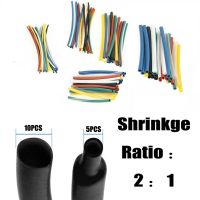 140 Pcs set Wires Polyolefin Heat Shrink Tube Shrinkable Insulation Cable Sleeves Assorted Kit Electrical Circuitry Parts