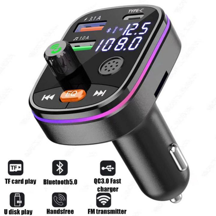 car-kit-fm-modulator-universal-pd-20w-car-charger-5-0-wireless-dual-display-fm-transmitter-car-accessories-durable-car-chargers