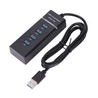 USB Hub Splitter Extender 4-Port 5Gbps Adaptor USB 3.0 Splitter Kecepatan Tinggi Notebook Satu-ke-empat Extender 3 0 Hub untuk Windows PC