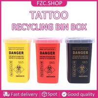 ☸✔℡ 1L Mini Tattoo Plastic Waste Bins Tattoo Medicals Supplies Container Waste Box Buckets Barrels for Disposable Blade Recycling Bin Box ， Tattoo trash can ， Tattoo item recycling bucket