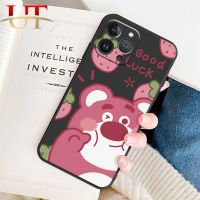 เคสป้องกันด้านหลังกล้องสำหรับ Realme OPPO C1 C2 C11 C17 C15 C12 C21Y C25Y C30 C30S C31 C33 C35 C25 C20แฟชั่นน่ารักลายหมีสตรอเบอร์รี่สีชมพูน่ารัก C21