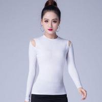 New Latin Dance Clothes Top For Women Dancers Long Sleeve Cutout Sexy Costume Ballroom Flamengo Practice Performance Wear