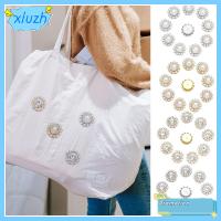 XIUZH 10PCS งานฝีมือ DIY คริสตัล ตัดเย็บเสื้อผ้า ชุดแต่งงาน ปุ่ม Rhinestone กระดุมมุก เครื่องประดับหมวก กิ๊บติดผมไข่มุก