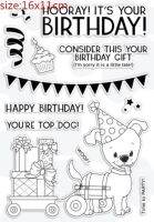 Dogs birthday Transparent Klar Silikon Stempel/Dichtung für DIY scrapbooking/foto album Dekorative klare stempel blätter