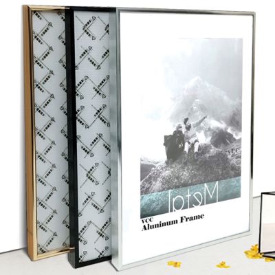 Picture Frame Metal Poster Frame Classic Aluminum Photo Frames For Wall Hanging A3 A4 30x30 Certificate Frame VCC