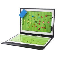 ABLB--Portable Trainning Assisitant Equipments Football Soccer Tactical Board 2.5 Fold Leather Useful Teaching Board