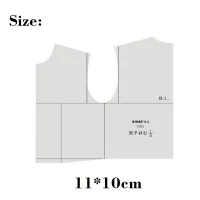 1:5 Scale Men Cothing Drawing Template Mini Design Doll Pattern Making Ruler For School Student 11*10cm