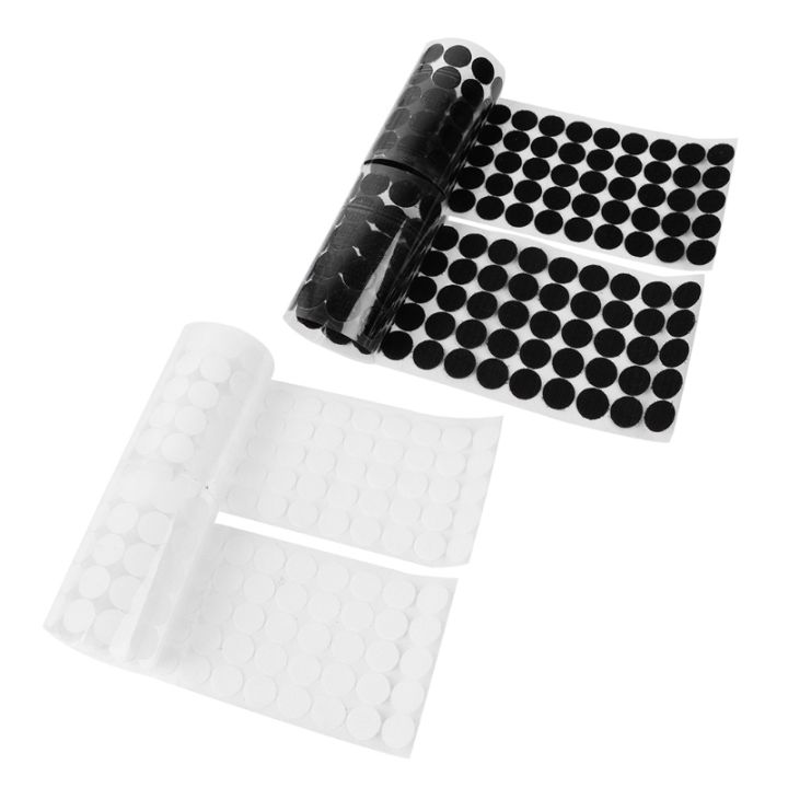 100pairs-2cm-magic-nylon-round-sticker-double-sided-adhesive-hooks-fastener-tape-87ha