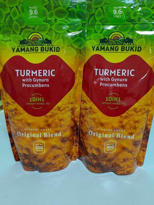 2pack x 400grams Yamang Bukid Turmeric Powder 10 in 1 Expiry Date Jan