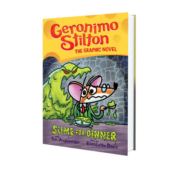 geronimo-stilton-graphic-novel-2-slim-for-dinner-hardcover-childrens-beginner-chapter-book