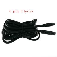 【In-demand】 6-Pin 6-Hole รถย้อนกลับกล้องสายต่อภาพรถสายมองหลัง Double-Head Line