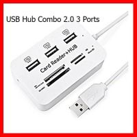 ?ลดราคา? USB Hub Combo 2.0 3 Ports Card Reader High Speed Multi USB Hub USB Combo All In One ## ชิ้นส่วนคอมพิวเตอร์ จอมอนิเตอร์ เมนบอร์ด CPU Computer Cases Hub Switch กราฟฟิคการ์ด Gaming