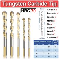 ชุดบิตเจาะหลุมหัวทังสเตนคาร์ไบด์สำหรับอิฐแก้วคอนกรีตพอร์ซเลนหลายวัสดุ5ชิ้น6-12มม. ผนังหินแกรนิตหินอ่อน