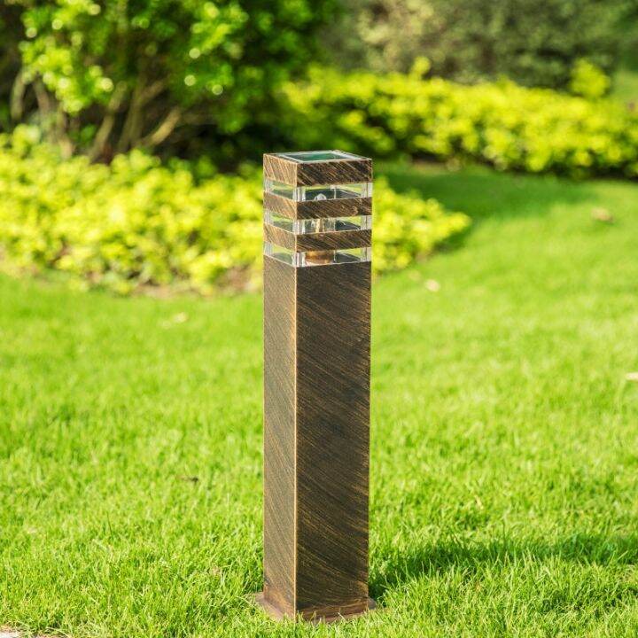Waterproof Aluminum Pillar Light Outdoor E27 led Garden Lawn Lamp Post landscape lawn Bollard