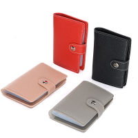 【CW】Hasp Leather 26 Slots Bits Business Card Bag Card Case Men Women ID Holders Bank Credit Card Organizer Bags Passport Card Wallet