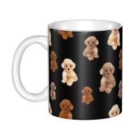 Teacup Poodle Dog Coffee Mugs DIY Personalized Pet Lover Ceramic Mug Creative Present Men Women Cup