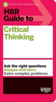 หนังสืออังกฤษใหม่ HBR Guide to Critical Thinking (Hbr Guide) [Paperback]