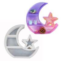 【CW】 Large Crescent Tray Resin Mold Star Shelf Display Jewelry Plate Casting Molds Tools