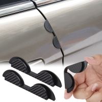 【hot】△  4pcs Car Door Anti-collision Strips Carbon Protector Scratch Guard Accessories