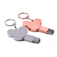 ear USB flash drive fashion16GB 8GB 32GB 4GB 64GB silver metal pendrive flash memory stick pen drive usb stick disk hot sale