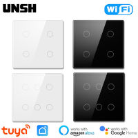 46 Gang Tuya WiFi RF433 US EU Smart Switch บราซิลสวิตช์ไฟติดผนัง4X4แผงสัมผัส Smart Life Control ผ่าน Alexa Home