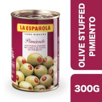 New arrival?? ( x 1 ชิ้น) ?La Espanola Olives Stuffed with Pimiento 300g ++ ลาเอสพาโนลา มะกอกเขียวสอดไส้พริกแดง 300 กรัม