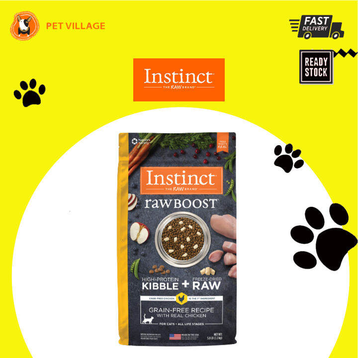 INSTINCT Cat Raw Boost GrainFree Recipe with Real Chicken All Life