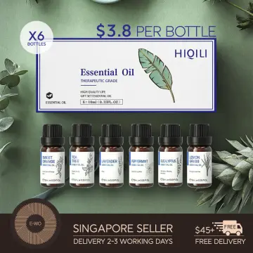 Singapore Shipping HiQiLi 100ML Essential Oil 100% Natural Plant Therapy  Aromatherapy Diffuser Humidifier Massage