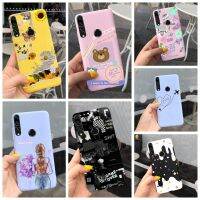 Philander Shop】เคส9X Pro RU รูปการ์ตูนสุดเจ๋งน่ารักสีดำฝาหลังซิลิโคนสีชมพูสำหรับ Huawei Honor9X Honor 9X Pro 9XPro 4G เคสโทรศัพท์