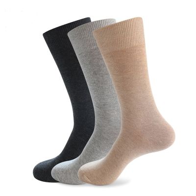 ‘；’ Veridical Large Size Men Socks Cotton Long Business Harajuku Socks 5 Pairs/Lot Winter Solid Gentleman Sox Sokken Fit Eu 42-48