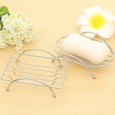 Brief Stainless Steel Bathroom Soap Dishes Box Container Holder Tray Bath Basket Plate Storage Cup Rack Soap Dishes