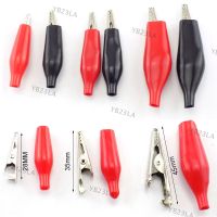 10pcs 28MM 35MM Metal Alligator Clip Crocodile Electrical Clamp Testing Probe Meter Plastic Boot DIY Car Auto Battery YB23TH