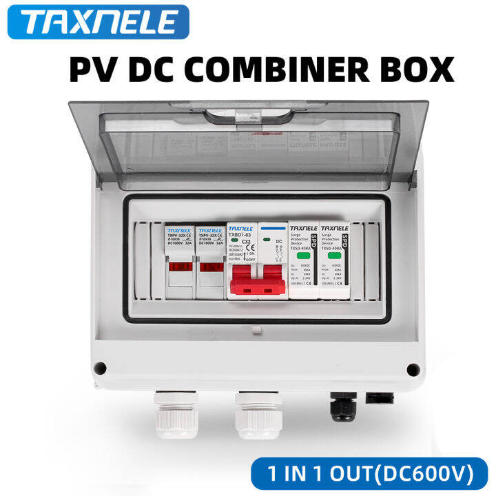 Solar photovoltaic PV DC Combiner Box Surge Lightning Protection 1
