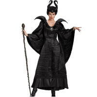 ชุดฮาโลวีนสำหรับผู้หญิงผู้ใหญ่ชุดแม่มด Vampire Devil Carnival Party น่ากลัวคอสเพลย์ Masquerade สยองขวัญเสื้อผ้า Horn