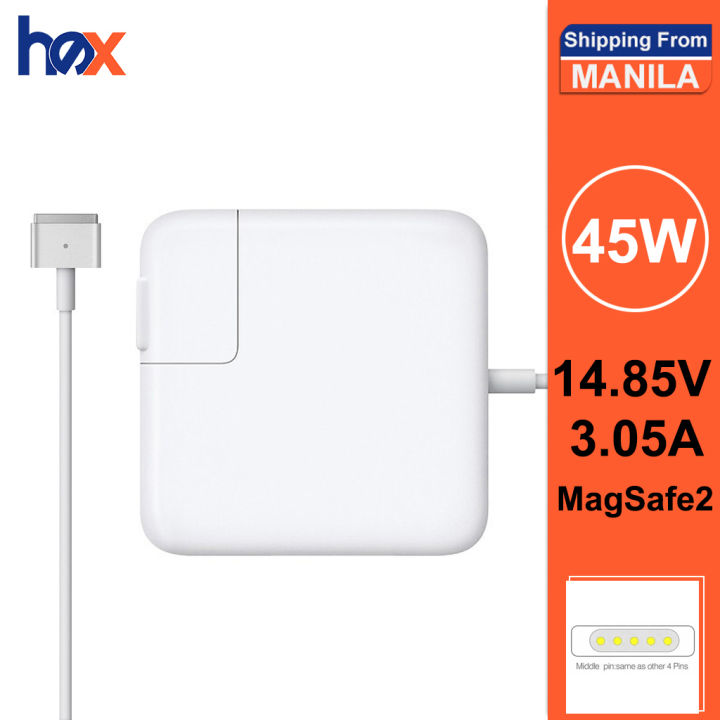 Apple 45W MagSafe 2 Power Adapter A1436 T Tip - White