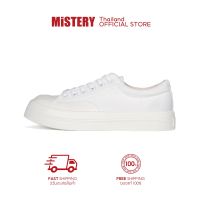 ◐✚ MISTERY รองเท้าผ้าใบสตรี สูง 3 ซม รุ่น MIST สีขาว（MIS-501）