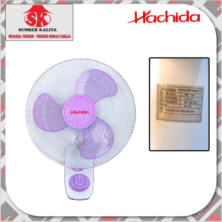 Kipas Angin Dinding Wall Fan 16 Inch Hachida Wf 167 Lazada Indonesia 9645