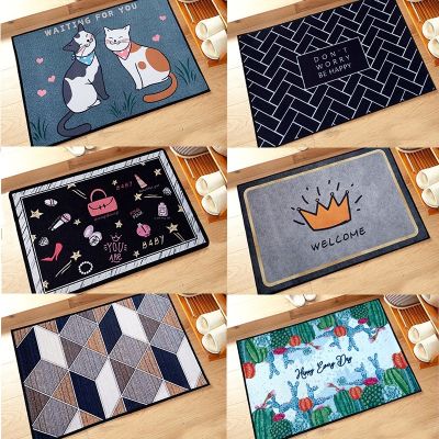 พรมเช็ดเท้า ลายน่ารัก 40x60cm มีกันลื่น Indoor Doormat พรมตกแต่งบ้าน พรมตกแต่งห้อง พรมตกแต่งห้อง พรมห้องครัว พรมห้องน้ำ พรมเช็ดเท้ากันลื่นซับน้ำอย่างดี Door Mat with Non-Slip พรมเช็ดเท้ากันลื่นอย่างดี