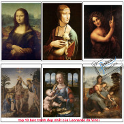 top 10 bức tranh đẹp nhất của Leonardo da Vinci