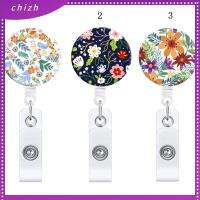 CHIZH 3 Pack น่ารักน่ารักๆ ที่ใส่ป้ายบัตรประชาชน Nurse พับเก็บได้ ผู้ถือบัตร ID รีลป้าย คลิปปากจระเข้หมุนได้ แรงบันดาลใจสร้างแรงบันดาลใจ ที่ใส่ป้าย หมอนสำหรับ