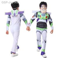 Qsv35 Buzz Lightyear Traje Infantil เรื่องของเล่นอะนิเมะคอสเพลย์ Macacão Muscular De Máscara Roupas Festa ฮาโลวีน