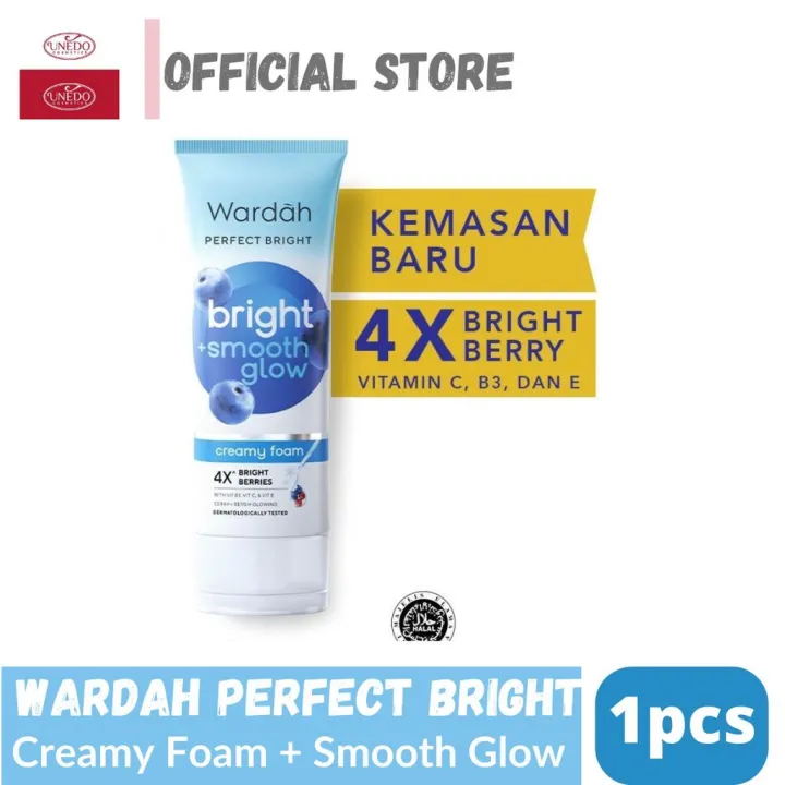 Wardah Perfect Bright Creamy Foam Bright + Smooth Glow 50 ML & 100 ml