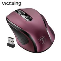 VicTsing MM057 2.4G Wireless Mouse Portable Mobile Optical Mouse with 6 Buttons 5 Adjustable DPI Levels for Notebook PC Laptop