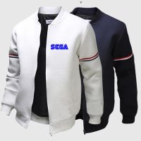 Sega เสื้อโค้ทแขนยาวสำหรับผู้ชาย,เสื้อโค้ทแขนยาว2022หย่อนใจแฟชั่นเสื้อแจ็คเก็ต Flight เสื้อคลุมลำลอง