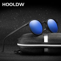 HOOLDW New Women Round Polarized Sunglasses Retro Vintage UV400 Driving Steampunk Eyewear Male Small Sun Glasses Gafas Ciclismo