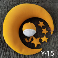 6Pcs ทารกแรกเกิด Photo Props Full Moon 100วัน Baby Head Cushion New Born การถ่ายภาพเครื่องประดับ Star หมอน Accessories