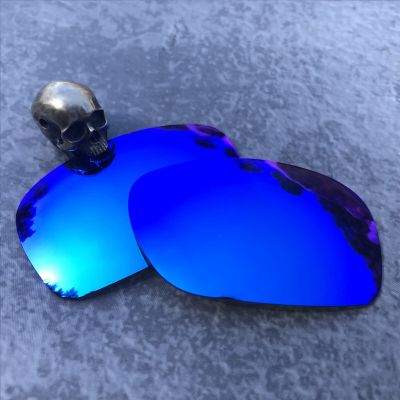 Firtox True Polarized Enhanced Replacement Lenses For-Oakley Blender OO4059 Sunglass (Lens Only)-Blue Mirror